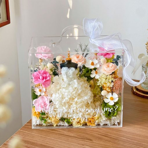 Hộp Mica Decor Mô Hình Hoa Khô - SGN STUDIO - Trang Trí Độc Đáo, Sang Trọng BOX001 - Hình ảnh 16