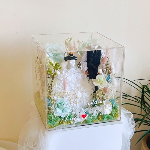 Hộp Mica Decor Mô Hình Hoa Khô - SGN STUDIO - Trang Trí Độc Đáo, Sang Trọng BOX001 - Hình ảnh 8