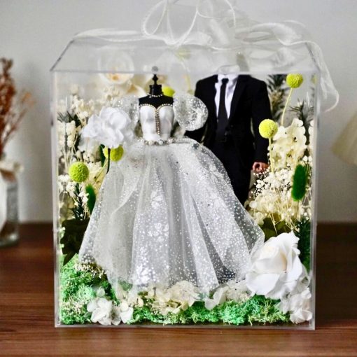 Hộp Mica Decor Mô Hình Hoa Khô - SGN STUDIO - Trang Trí Độc Đáo, Sang Trọng BOX001 - Hình ảnh 9