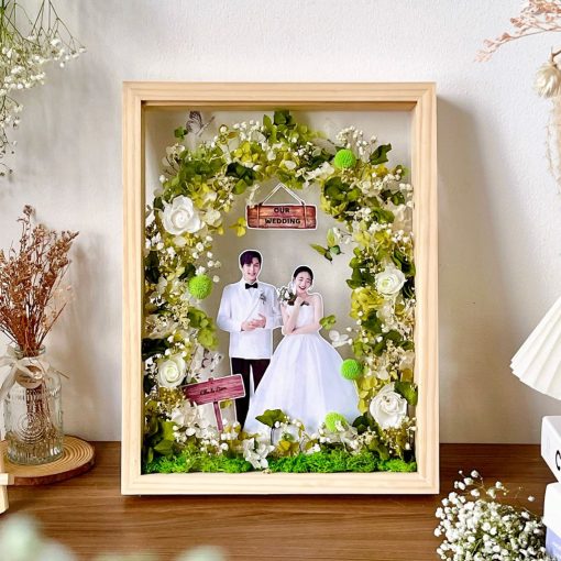 Cổng Hoa Hạnh Phúc CN155 – Khung Ảnh Hoa Khô Trang Trí Sang Trọng - Hình ảnh 6
