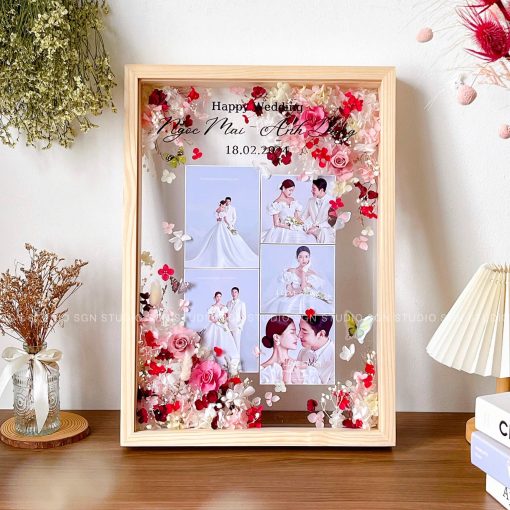 Khung Tranh Hoa Khô "Love Story - Câu Chuyện Tình Yêu CN150" - Ảnh 2