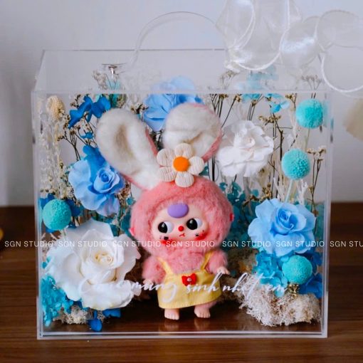 Hộp Mica Decor Mô Hình Hoa Khô - SGN STUDIO - Trang Trí Độc Đáo, Sang Trọng BOX001 - Hình ảnh 5
