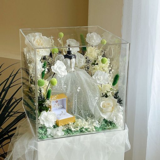 Hộp Mica Decor Mô Hình Hoa Khô - SGN STUDIO - Trang Trí Độc Đáo, Sang Trọng BOX001 - Hình ảnh 13