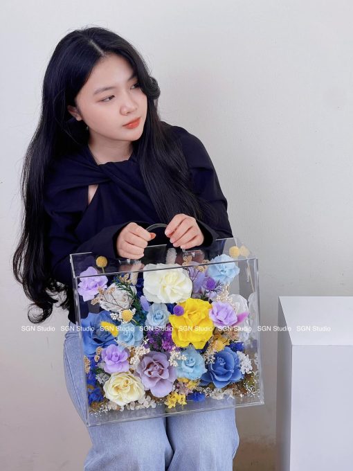 Vali Hoa Khô Vĩnh Cửu Trong Suốt VA001 - Hình ảnh 6